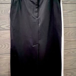 Tibi black midi-length skirt